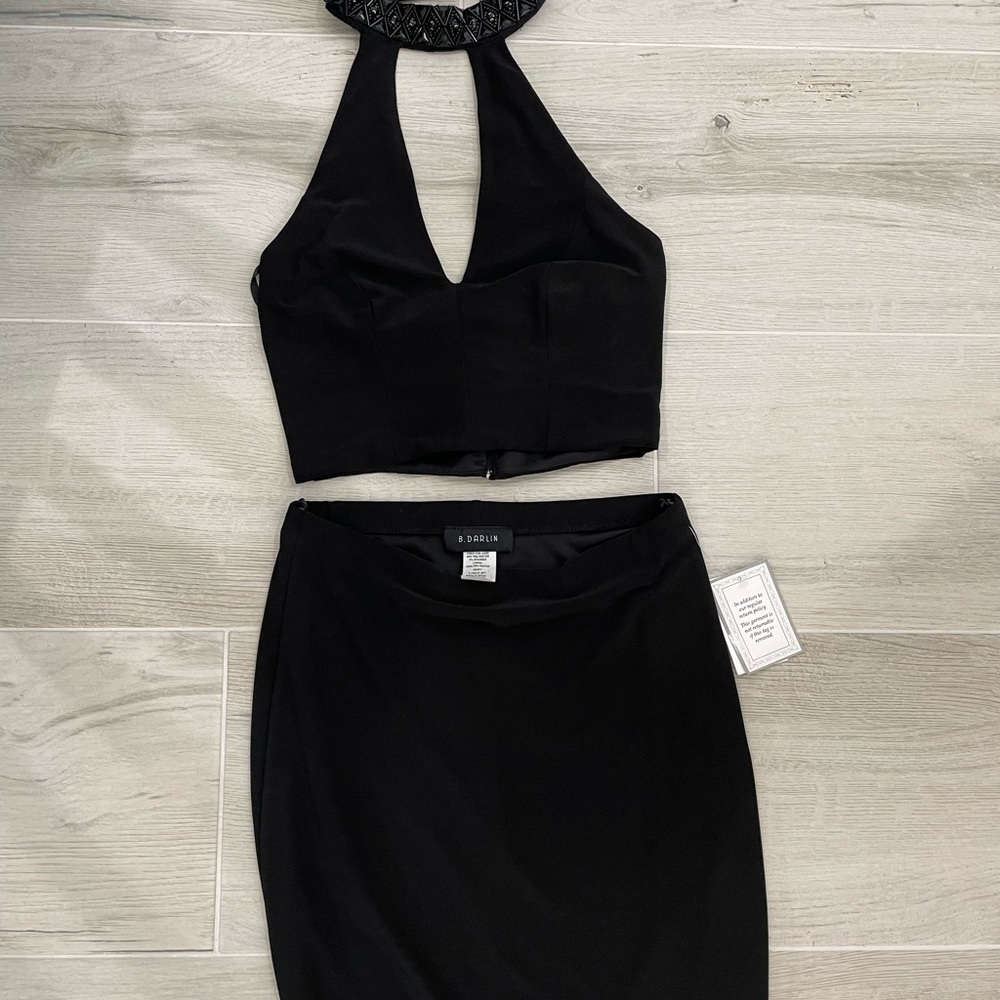 B. Darlin 2-Piece Black Mini Dress